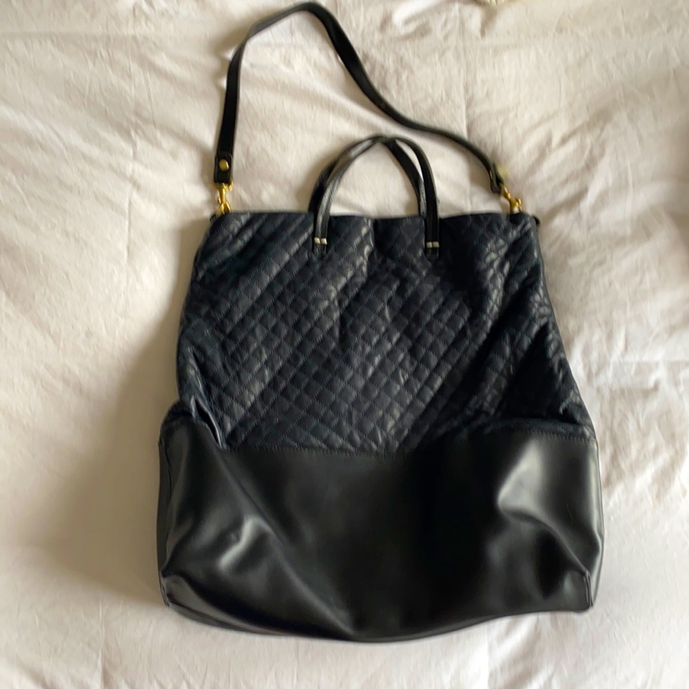 Barely used Clare V tote in Navy blue